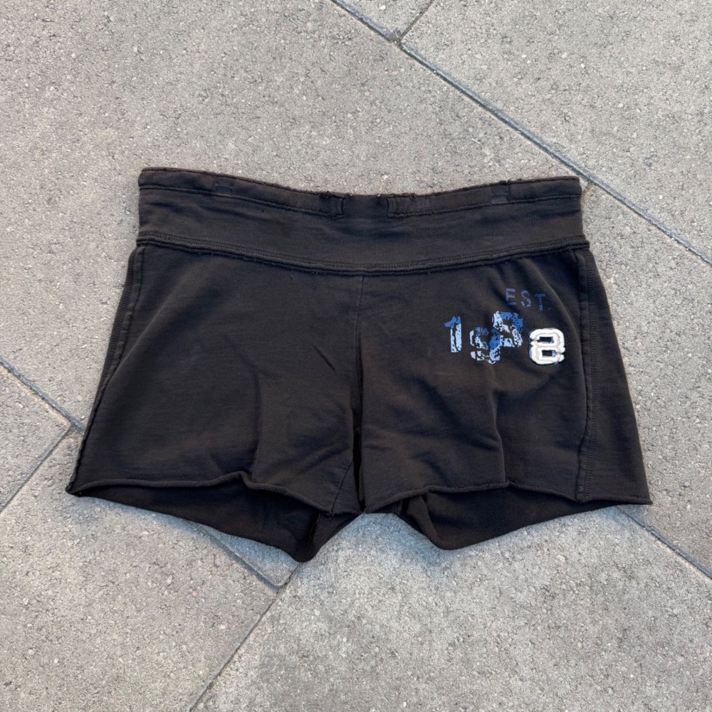 Mossimo Supply Co Black Graphic Lounge Shorts Raw Hem Small